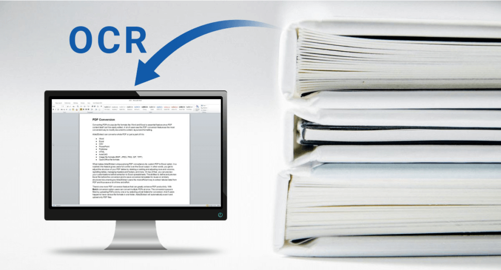 El OCR permite recoger el texto de las imágenes y pasarlo a formato texto.