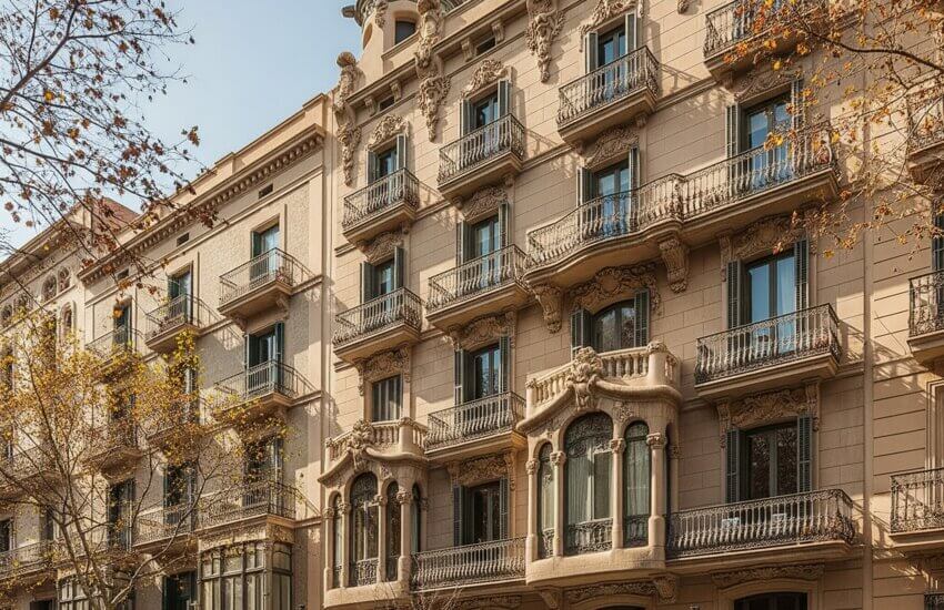Operación primer en el centro de Barcelona